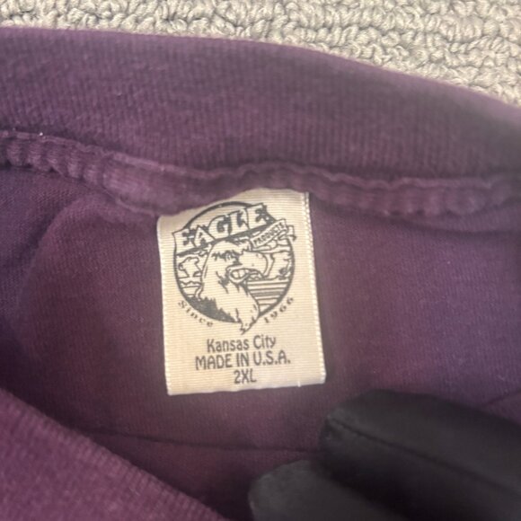 Vintage Eagle North Carolina Shirt 2XL Cotton Crewneck Graphic 90s Indigenous - Picture 3 of 13